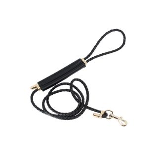 Adjustable Faux Leather Lead - Gold