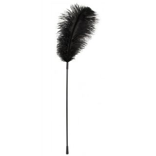 Black Ostrich Feather Tickler