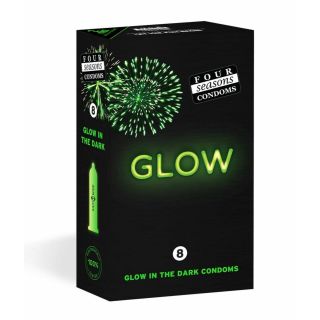 Four Seasons Glow in the Dark Condoms 8pk  