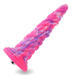 Hismith 10in Monster Series Pink Swirl Awl Silicone