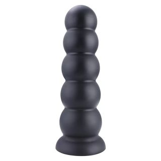 11.8" Hismith Silicone 5 Smooth Balls Beaded Anal Butt Plug 