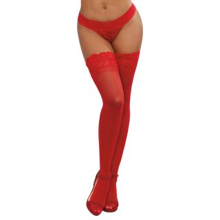 Dreamgirl Laced Stay-up Sheer Thigh High  