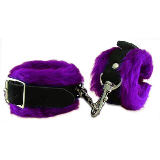 Wild Hide Love Cuffs Purple