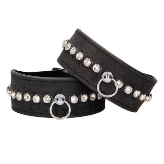 Ouch! Diamond Studded Wrist Cuffs