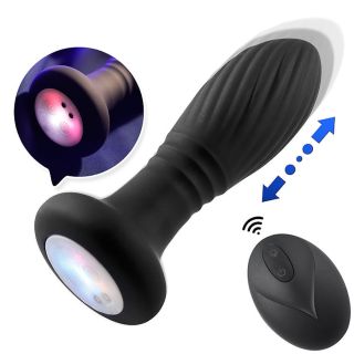 Thrusting Anal Plug with Remote Control