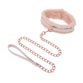 Sex & Mischief Peaches n’ CreaMe Fur Collar & Leash  