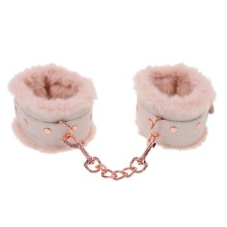 Sex & Mischief Peaches N Creame Fur Handcuffs