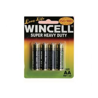 Long Life Wincell Super Heavy Duty Non Alkaline AA 4 Pack Batteries 