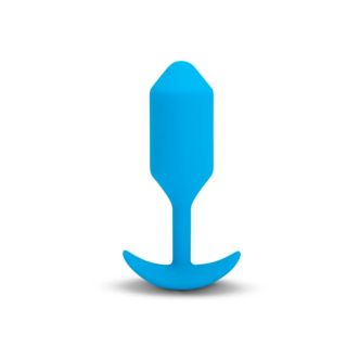 B-Vibe Blue Vibrating Snug Plug Size 3