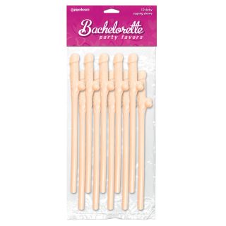 Dicky Sipping Straws Flesh 10 pcs