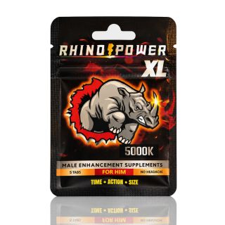 Rhino Power XL Male Enhancement Supplement 5 Pack