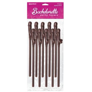 Dicky Sipping Straws Brown 10 pcs