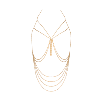 Love In Leather Gold Body Chain