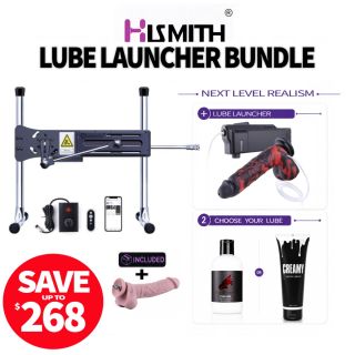 Hismith Lube Launcher Sex Machine Bundle
