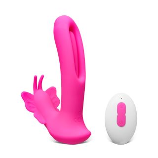 9-Speed Wearable Remote Control Vibrator with Flapping Function