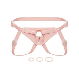 Together NudeFit FlexCurv Adjustable Strap-On Harness Pale Pink