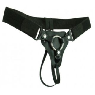 Wild Hide Black Leather Strap-on Small - Medium
