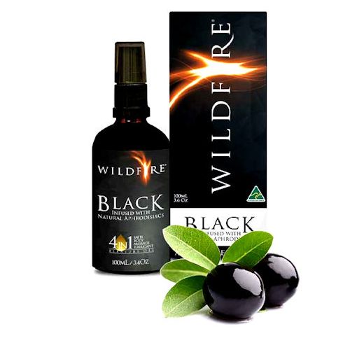 Wildfire All Over Exotic Massage Oil - Black