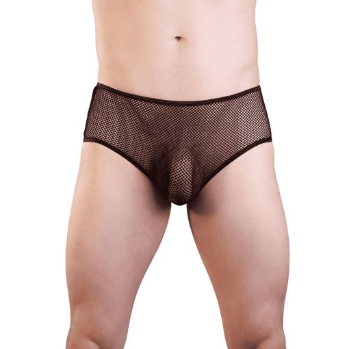 Black Fishnet Brief S-M