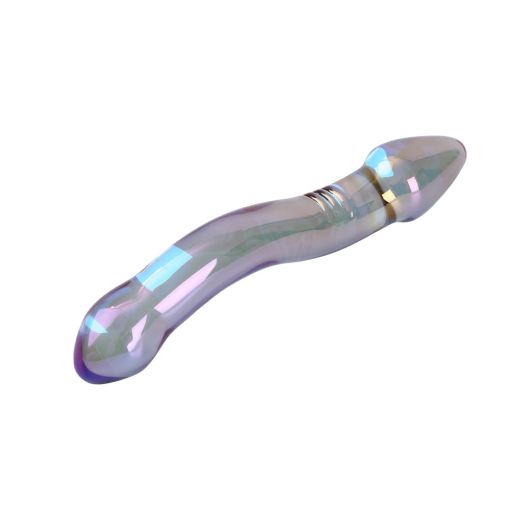 Blue Glass Curvy Wand 