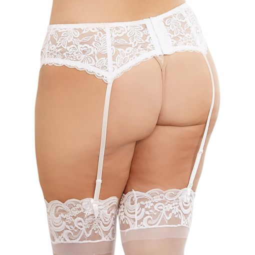 Garter Belt Queen - White 