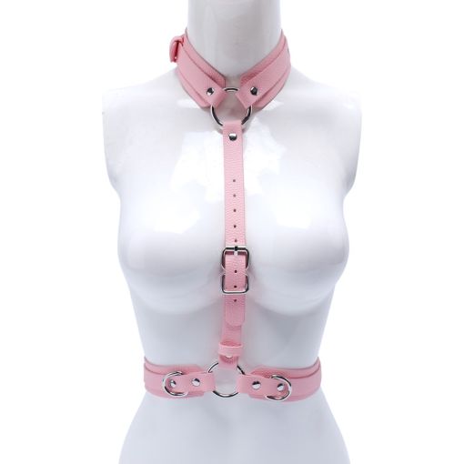 Neck and Waist Harness - Pink