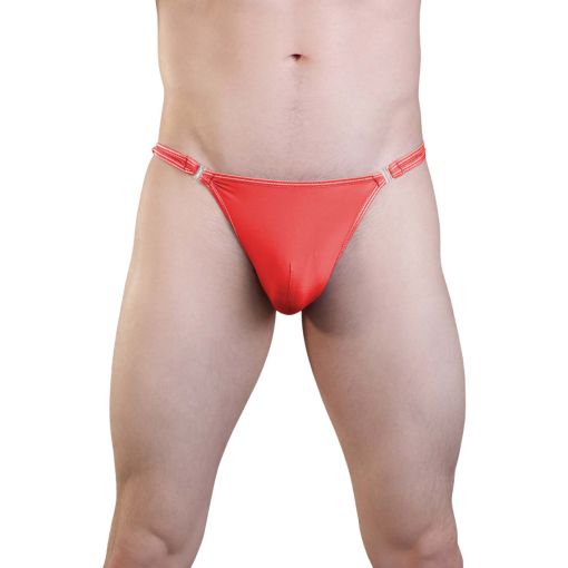 Red Quick Release Clasp Thong L/XL