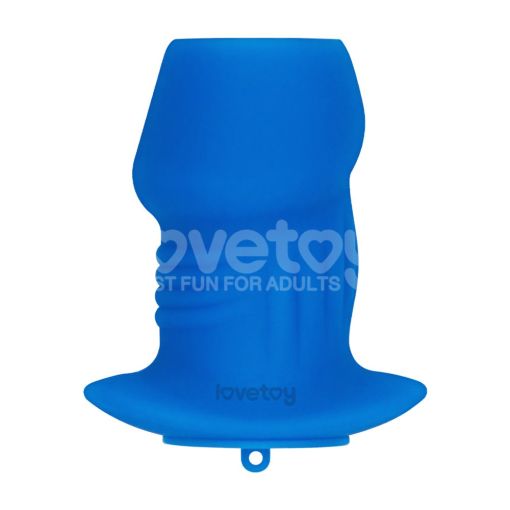 Ribbed Peeper Silicone Hollow Anal Plug