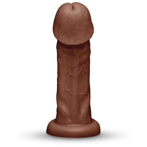 Together Tones 9 inch Realistic Dildo Dark Brown