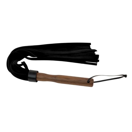 Vallera Leather Suede Flogger Black