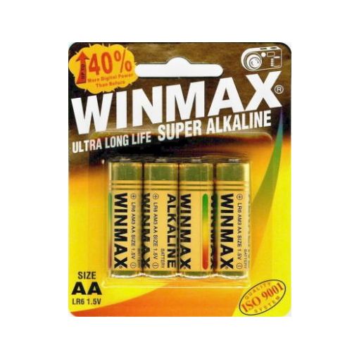 WinMax AA Super Alkaline Battery 4 Pack