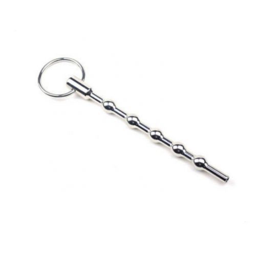 Beaded Penis Plug with Ring