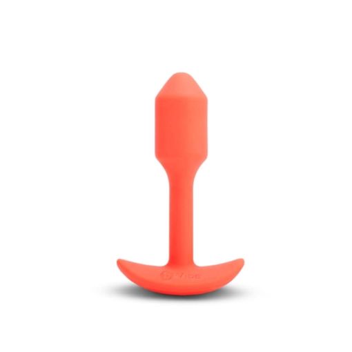 B-Vibe size 1 Vibrating Snug Plug  Orange 