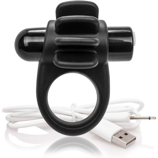 Charged Skooch Cock Ring Black screaming O