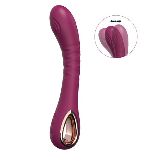 Classic G-spot Thumping Stimulation Vibrator Maroon