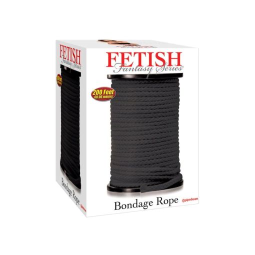 Fetish Fantasy Series Bondage Rope 200ft - Black
