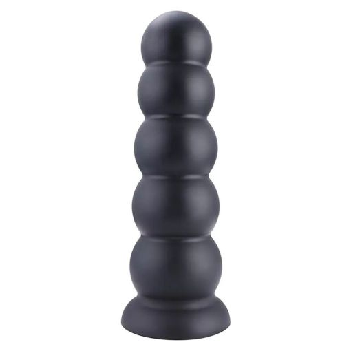 11.8" Hismith Silicone 5 Smooth Balls Beaded Anal Butt Plug 