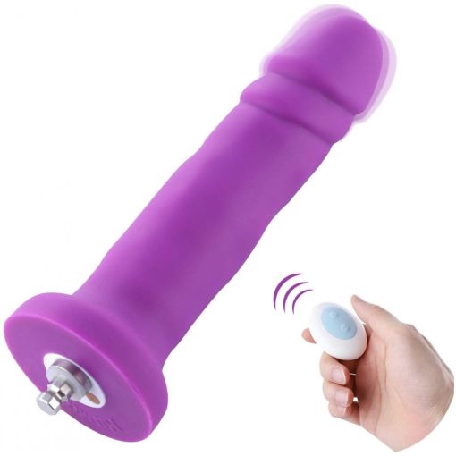 HiSmith 6.7in Purple Silicone Vibrating Dildo 