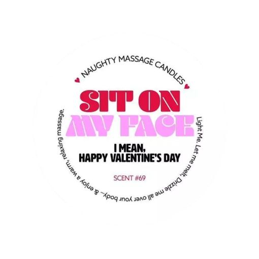 Kama Sutra Massage Candle 1.7oz Sit on My Face Scent Nos. 69