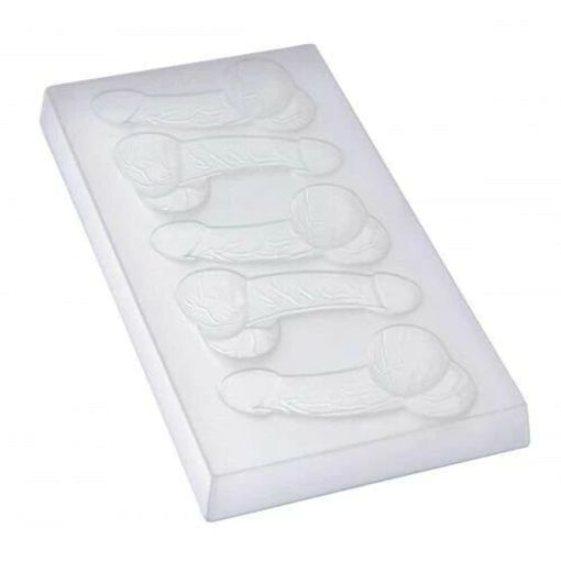 5-Hole 3D Plastic Sexy Penis Shaped Ice Cube Tray Mould