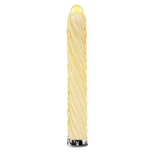 Playboy Pleasure Twist of Fate Glass Vibrator