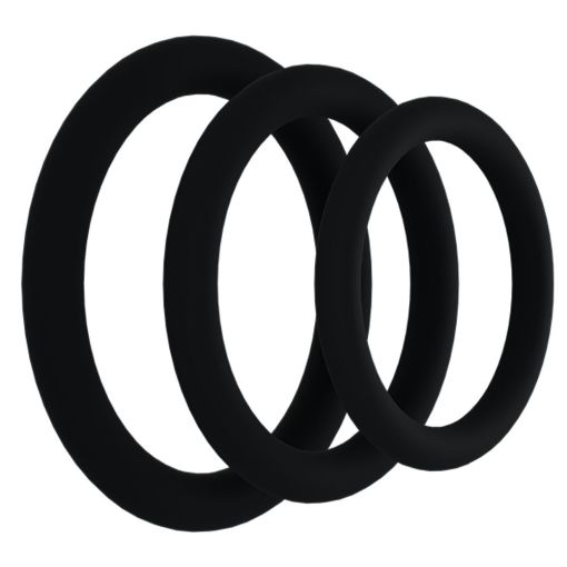 ROCK SOLID Tri-Pack Silicone Gasket Cock Rings