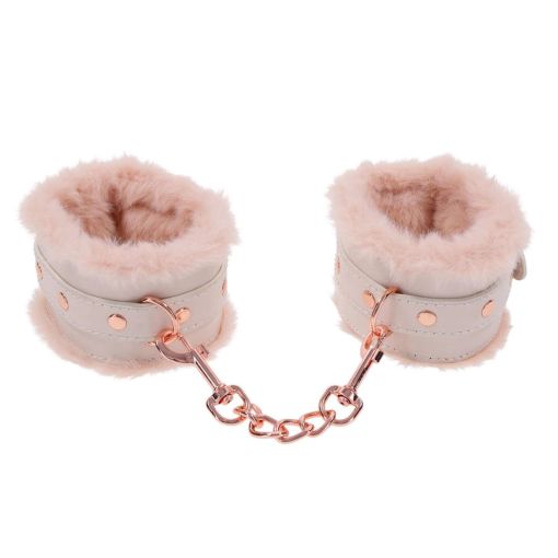 Sex & Mischief Peaches N Creame Fur Handcuffs