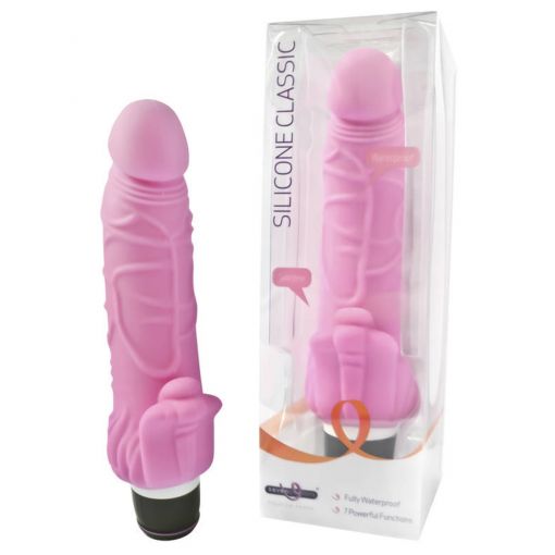 Silicone Classic with Clit Stim Pink