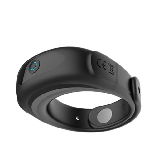 Snap Strap Adjustable Vibrating Rechargeable Cock Ring 