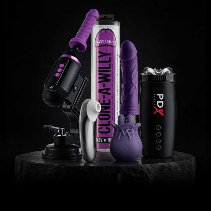 Best selling toys including a sex machine, vibrators and a masturbator
