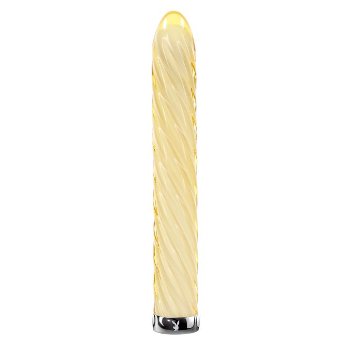 Playboy Pleasure Twist of Fate Glass Vibrator