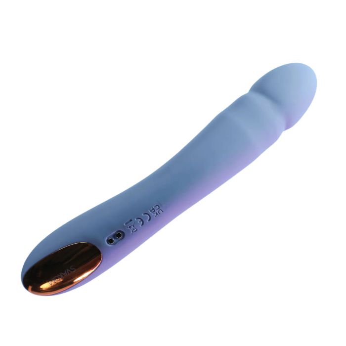 SVAKOM Ava Neo Thrusting Vibrator Cornflower Blue